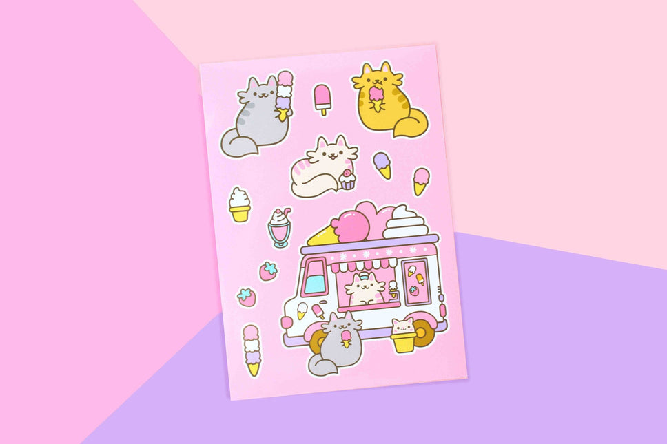 We Are Extinct Stickervel - Ice Cream Cats