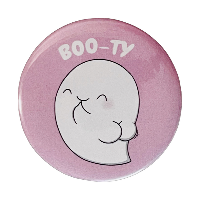 Yuki the Ghost Button - Boo-ty