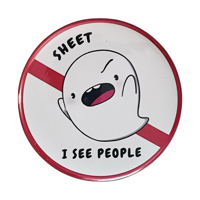 Yuki the Ghost Button - Sheet I see people