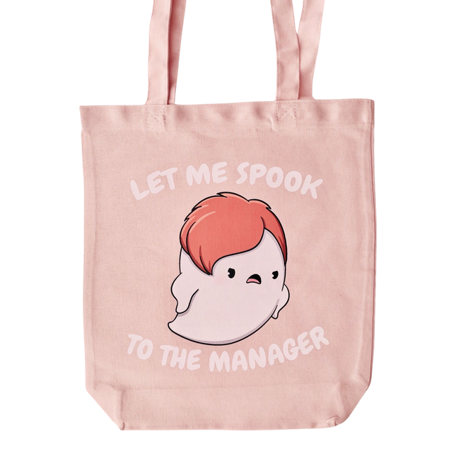 Yuki the Ghost Totebag - Let me spook to the manager (diverse kleuren)