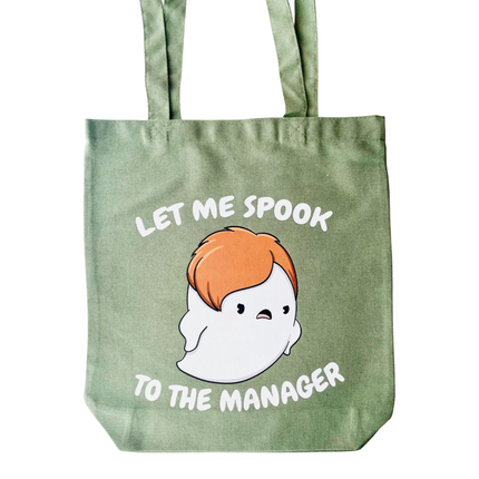 Yuki the Ghost Totebag - Let me spook to the manager (diverse kleuren)