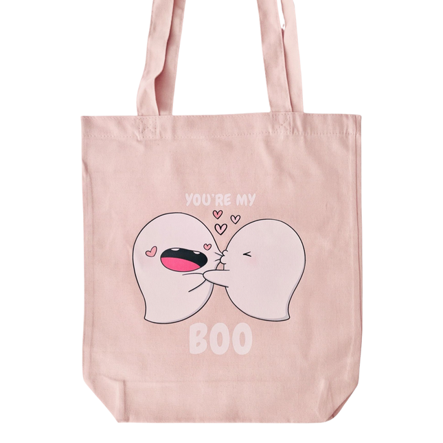 Yuki the Ghost Totebag - You're My Boo (diverse kleuren)