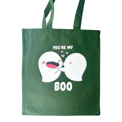 Yuki the Ghost Totebag - You're My Boo (diverse kleuren)