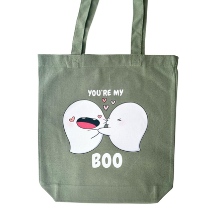 Yuki the Ghost Totebag - You're My Boo (diverse kleuren)